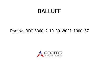 BDG 6360-2-10-30-W031-1300-67									
