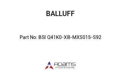 BSI Q41K0-XB-MXS015-S92									